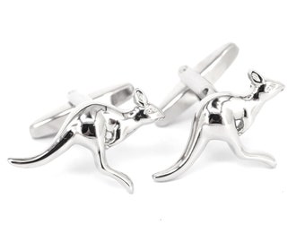 Silver Kangaroo Cufflinks