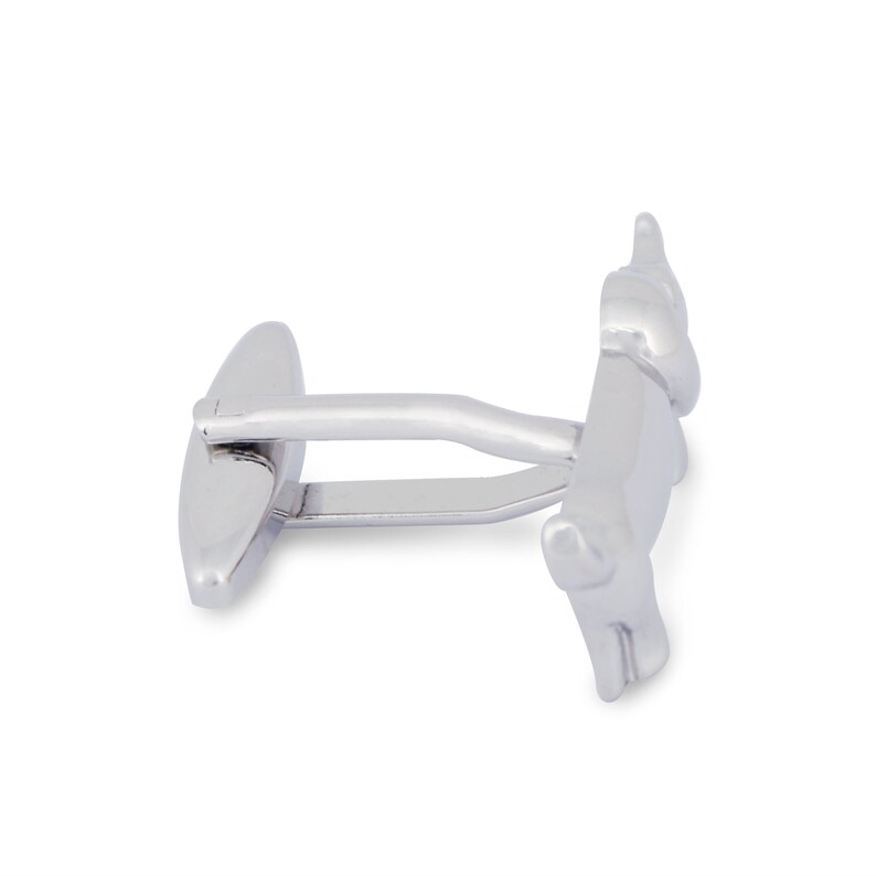 Silver Dachshund Cufflinks
