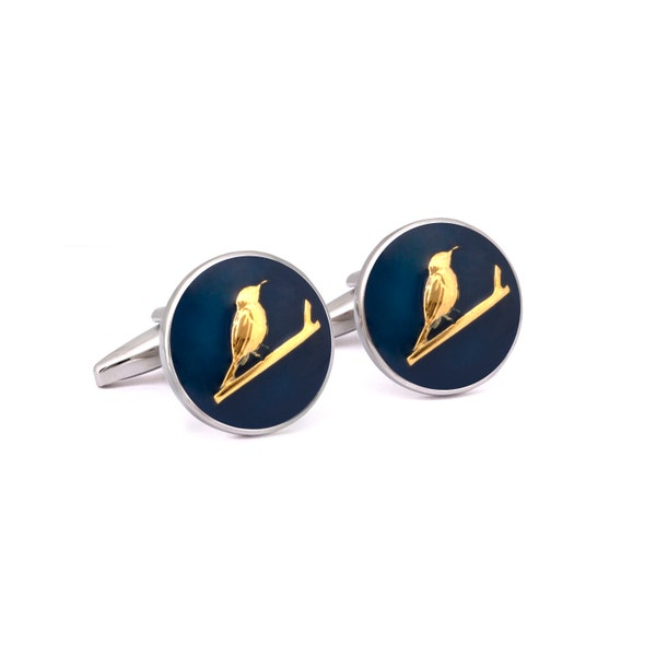 Sunbird Cufflinks - Singapore Botanic Series