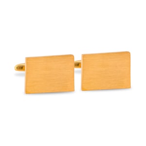 Rectangle Brushed Matte Cufflinks