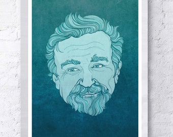 Robin Williams Poster - The man the legend