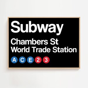 Enseigne du métro de New York, impression de la gare de New York, affiche de la gare des mots, Street Art de la ville de New York, décoration murale art tendance, téléchargement numérique