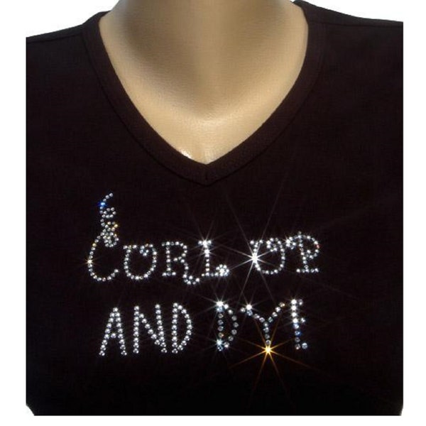 Curl Up & Dye Swarovski Crystal Shirt
