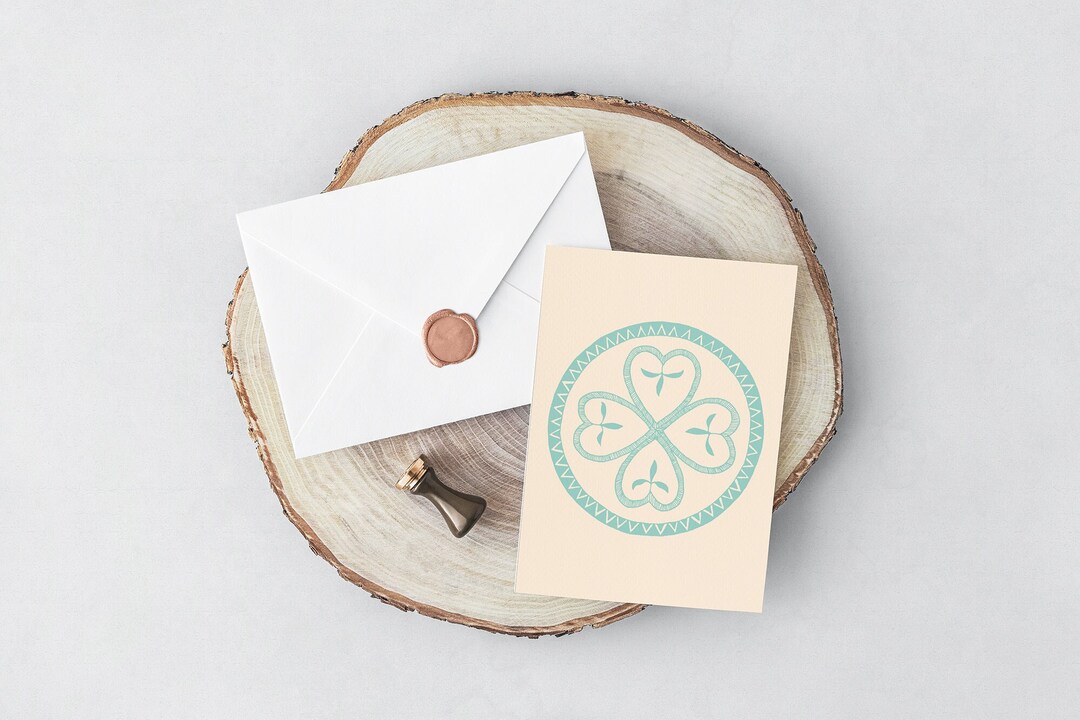 Greeting Card sámi, Inside White, Greeting Card Blue Heart, Folk Art ...