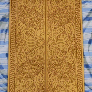 Viking, Celtic Knot, Valhalla Gates, Skyrim, Gold and Parchment Gatefold Invitation Suite image 3