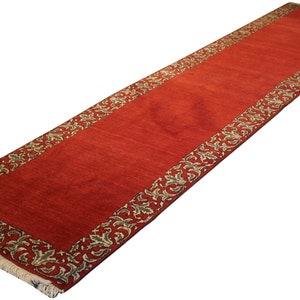 2.11x13 Azerbaijan vintage tabriz design hand knotted traditional oriental wool carpet hall runner