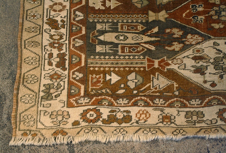4.7x6.6 Vintage Turkish Rug home decor area rug 4x6 tribal Etsy