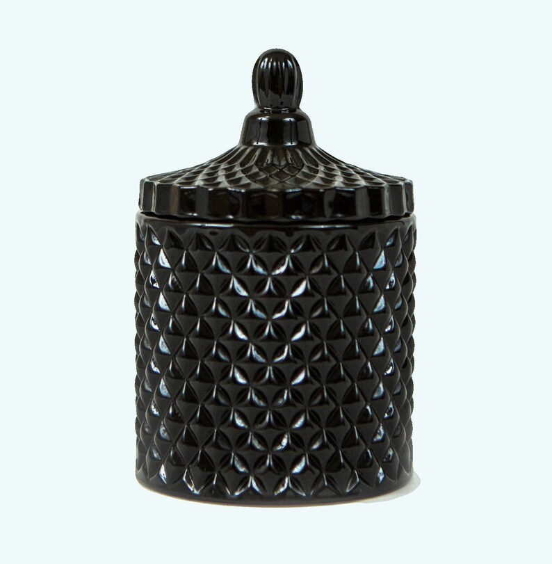 NEW Black Glass Candle Vessels Luxury Candle Container Etsy