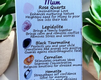 Mothers Day  Personalised Crystal Box with info Cards can be personalised. MumsCrystal Box Set- Gift for Mums Personalised Crystal box,