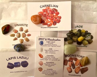 Period Problems/ PMT / PMS / Menstruation Crystal Box Set Personalisable. Period Problems / PMT /pms /  Menstruation Crystal set with Cards