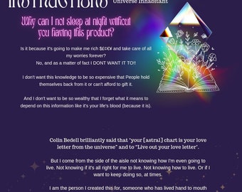 INSTRUCTIONS: The user manual for each universe inhabitant (digital copy)