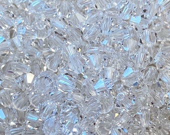 Cuentas bicónicas de cristal transparente de 4 mm: Cristales Preciosa facetados