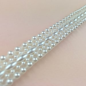 Pearl Bridal Belt, Narrow Pearl Belt, Thin Pearl Belt, Pearl Bride Sash, Pearl Belt, Skinny Pearl Belt, 0.5 Inches Wide -  YASMIN