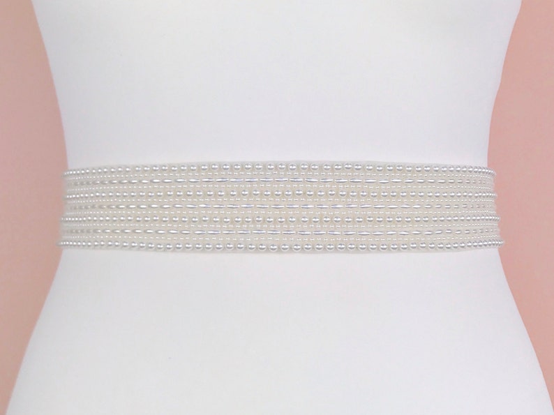 Pearl Bridal Belt Made to Measure Belt Pearl Bridal Sash Etsy