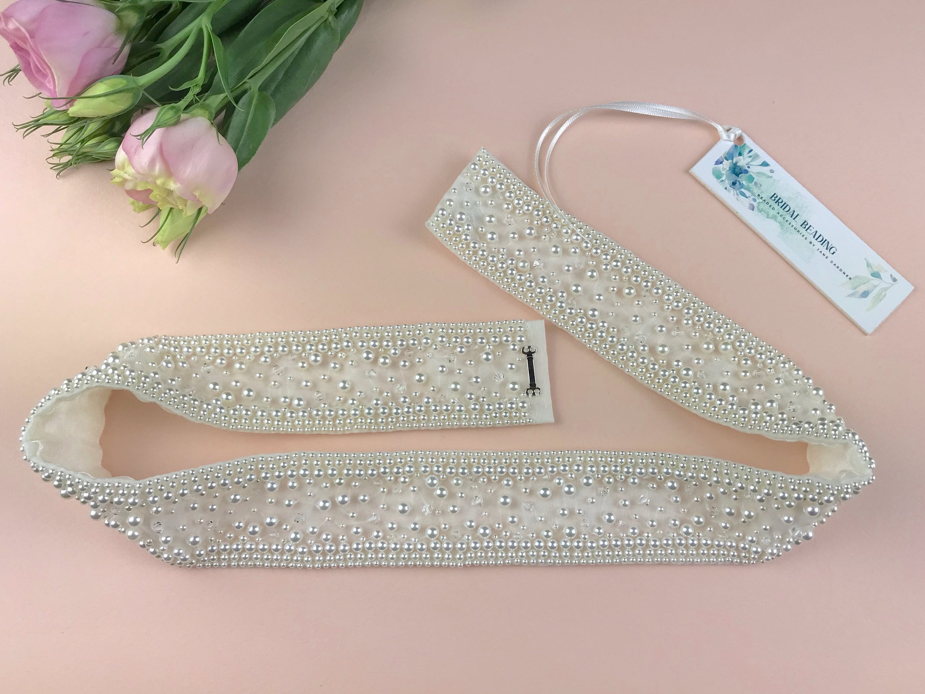 Pearl Bridal Belt Pearl Sash Sparkly Belt Wedding Dress - Etsy