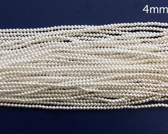 4mm hochwertige japanische Imitationsperlen, kleine Perlen, Brautperlen, weiße Perlen, Elfenbeinperlen, japanische Perlen, Hochzeit, Brautperle