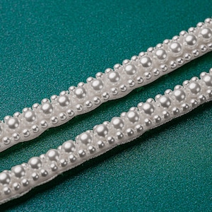 Perlen Perlen Braut Riemen: Anbringbare Hochzeitskleid Riemen, 9 mm breit