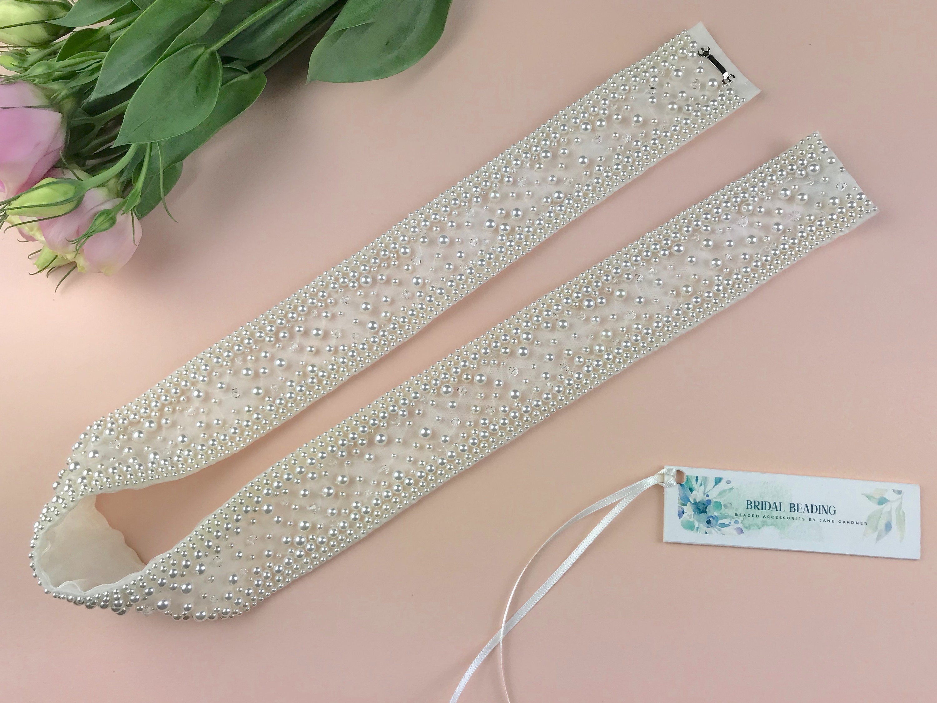 Pearl Bridal Belt Pearl Sash Sparkly Belt Wedding Dress Etsy UK