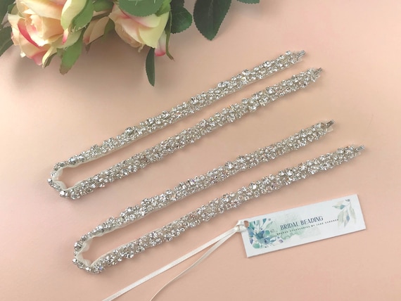 Diamante wedding dress straps sale