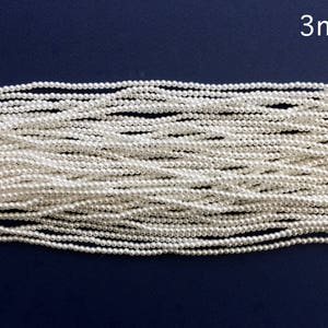 3mm High Quality Imitation Japanese Pearls, White Pearls, Ivory Pearls, Small Pearls, Bridal Pearls, Wedding, Bridal Pearls