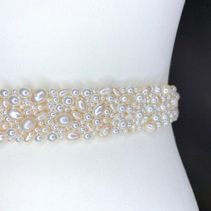 Elegant Freshwater Pearl Embellished Statement Belt Women main image 3