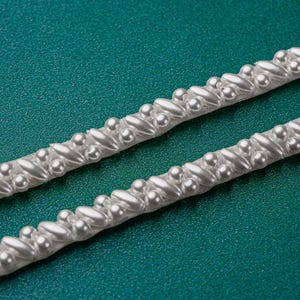Hand Perlen Braut Riemen - Anbringbare Hochzeitskleid Riemen (7 mm breit)