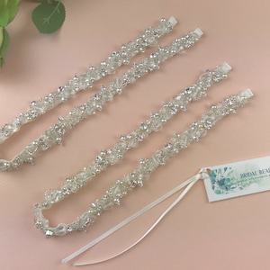 Hand Perlen Braut Riemen: Abnehmbare Diamante Brautkleid Riemen