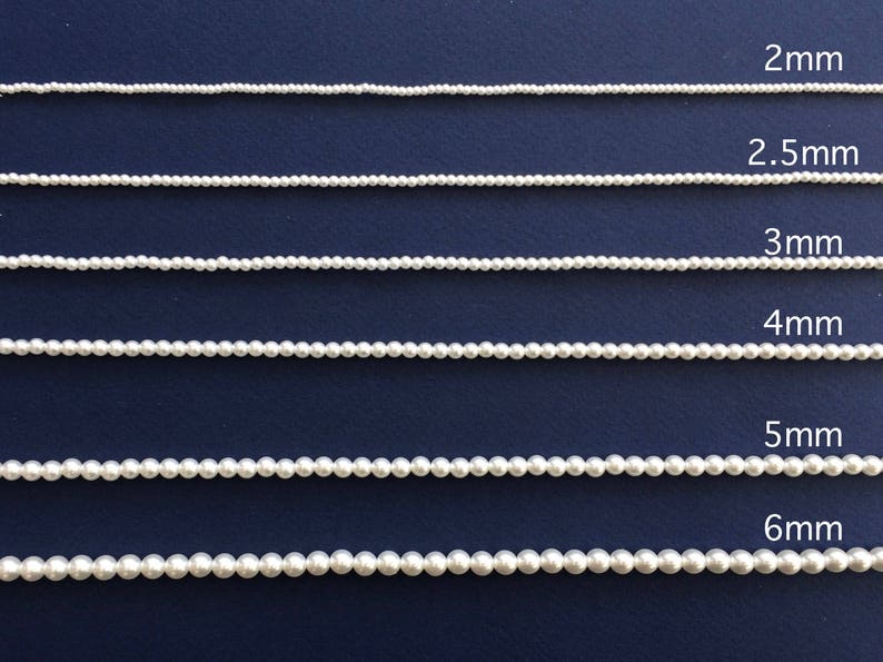 2mm Imitation Pearls, Small Pearls, Bridal Pearls, White Pearls, Ivory Pearls, Tiny Pearls, Japanese Pearls, Wedding, Bridal Pearls image 4