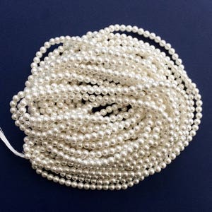 5mm High Quality Imitation Japanese pearls, Small Pearls, Bridal Pearls, White Pearls, Ivory Pearls, Japanese Pearls, Bridal Pearls image 3
