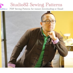 Underarm Gusset Men's Fashion Tang Suit - Digital Sewing Pattern