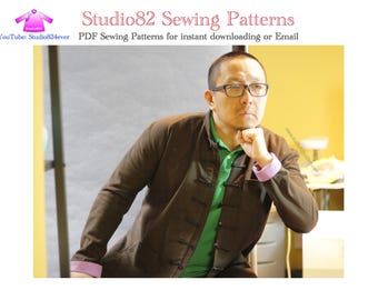 Underarm Gusset Men's Fashion Tang Suit - Digital Sewing Pattern