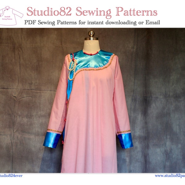 Digital Sewing pattern of  Chenyi from Ruyis Royal Love如懿传旗女衬衣
