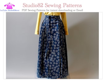 Digital sewing pattern of Horse-face Skirt(A silhouette) with video tutorial / A字型马面裙PDF缝纫纸样
