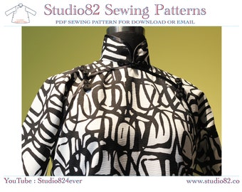 Double Placket Qipao Sewing Pattern with Video Tutorial (PDF)