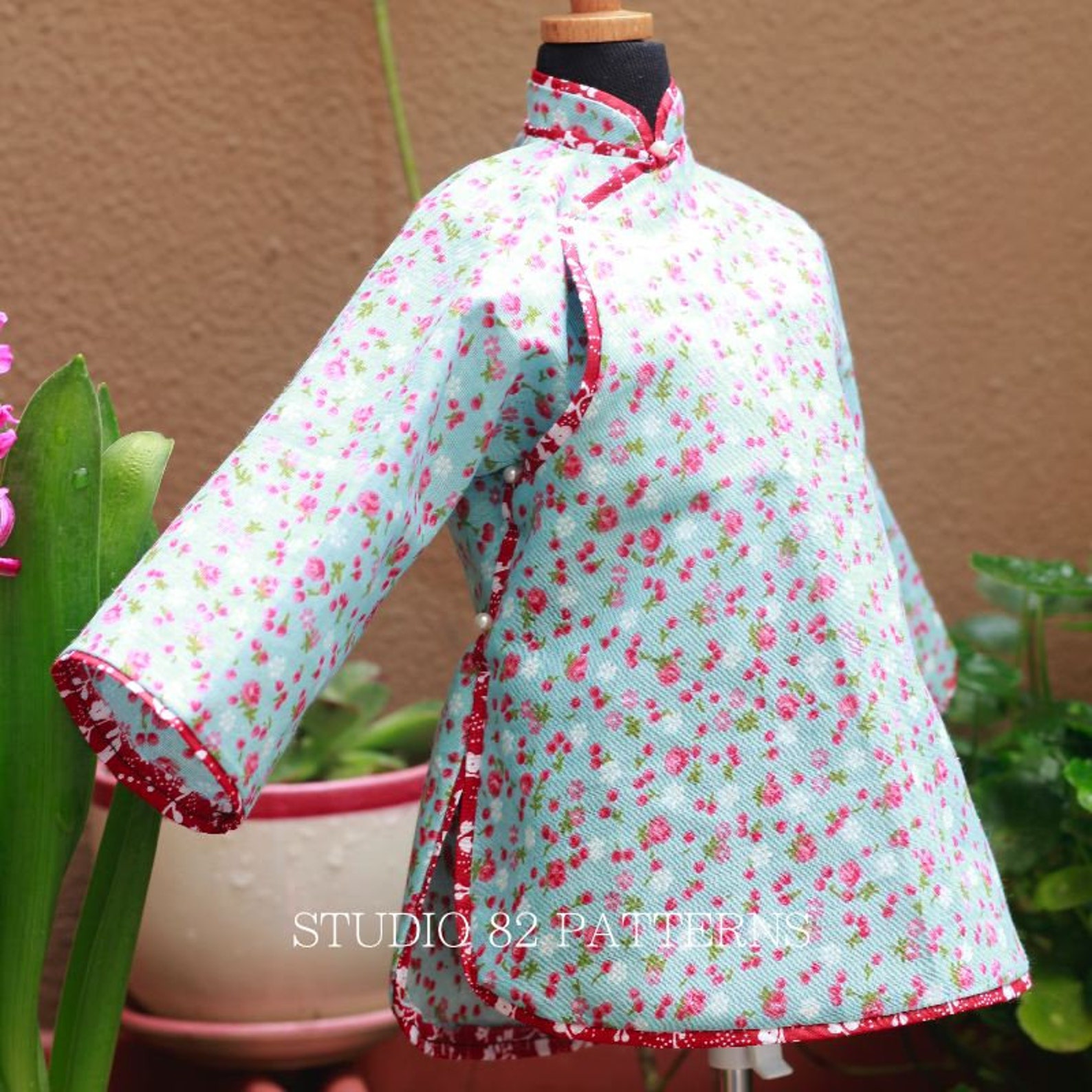 Traditional Cheongsam Blouse Sewing Pattern Etsy