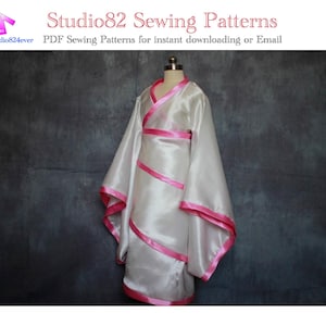 Digital Sewing Pattern of Wide-Sleeve and 3 Wraps Qu_Ju