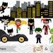 Instant Download Superhero Digital Clip Art, Superhero Clipart, Superhero Boys Clipart, Superhero Girls Clip Art, Super Hero Clilpart, 0200