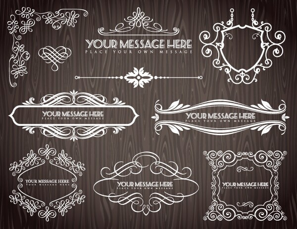 Instant Download Chalkboard Frame Border ClipArt Chalkboard | Etsy