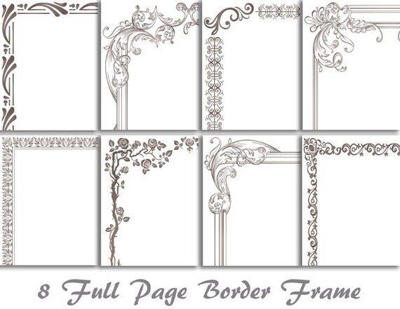 8 Grey Digital Full Page Border Clip Art Full Page Frame Etsy 8 Grey Digital Full Page Border Clip Art Full Page Frame Etsy