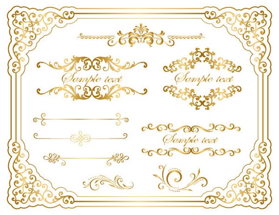 gold frame border simple image instant download gold frame border clip art golden flourish etsy gold frame border simple image instant download gold frame border clip art golden flourish etsy