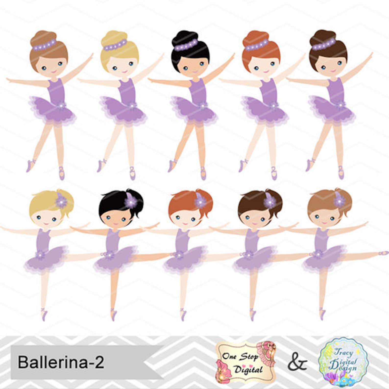 digital ballerina clipart, purple ballet girl clip art, dancing girl clipart, purple ballet dancer clip art, cute little girl cl
