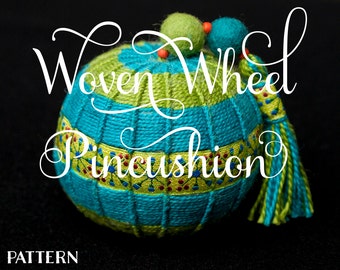Ewes-ful Things Collection: Woven Wheel Pincushion