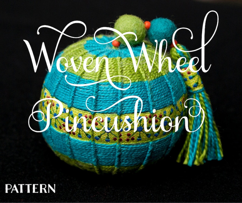 Ewesful Things Collection Woven Wheel Pincushion Etsy New Zealand