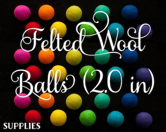 Felted Wool Balls (Package of 10)