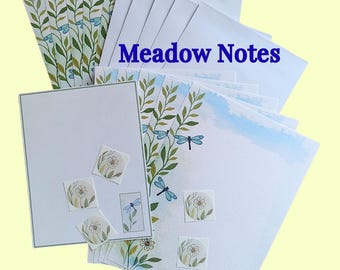Letter Writing Stationery Set | Cozy Writing Paper with Envelopes & Seals | Floral, Checkered, Minimal Designs | Gift for Her
