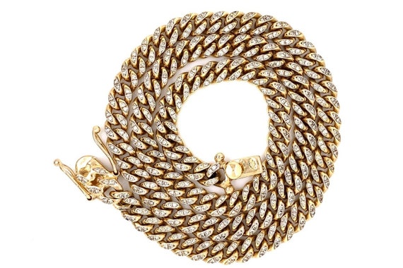 14K VIP Yellow Gold Solid Iced Out 