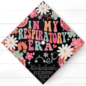 Respiratory Therapist Graduation Cap Topper - RT Graduation Cap - Custom Grad Cap Topper