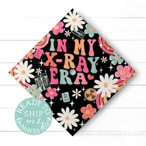 READY TO SHIP XRay R.T(R) Graduation Cap Topper - Radiography Rad Tech X-Ray Grad