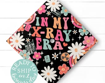 READY TO SHIP XRay R.T(R) Graduation Cap Topper - Radiography Rad Tech X-Ray Grad
