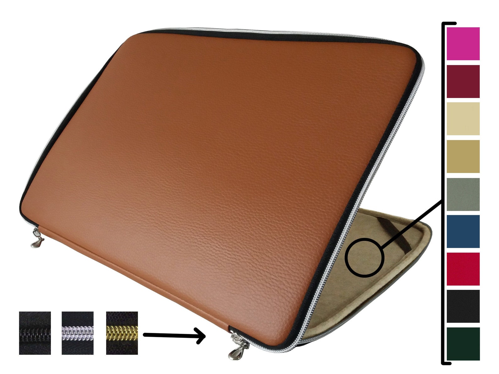 Brown Laptop Case Leather Laptop Sleeve Laptop Case 15.6 Etsy